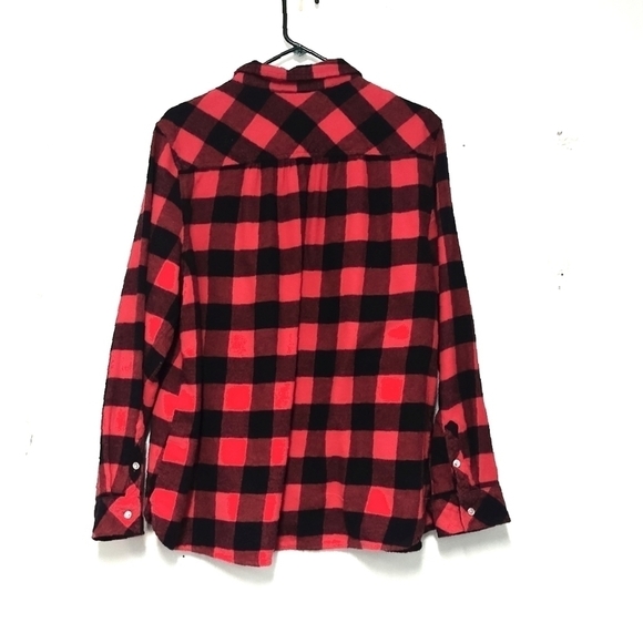 Craft & Barrow shirt black & red buff check long sleeves button down Size: XXL - Picture 3 of 6